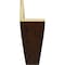 Ekena Millwork 2-Sided (L-beam) Pecky Cypress Endurathane Faux Wood Ceiling Beam, Premium Hickory, 12"Wx8"H x8'L BMPC2C0120X080X096ZH - alternate 7